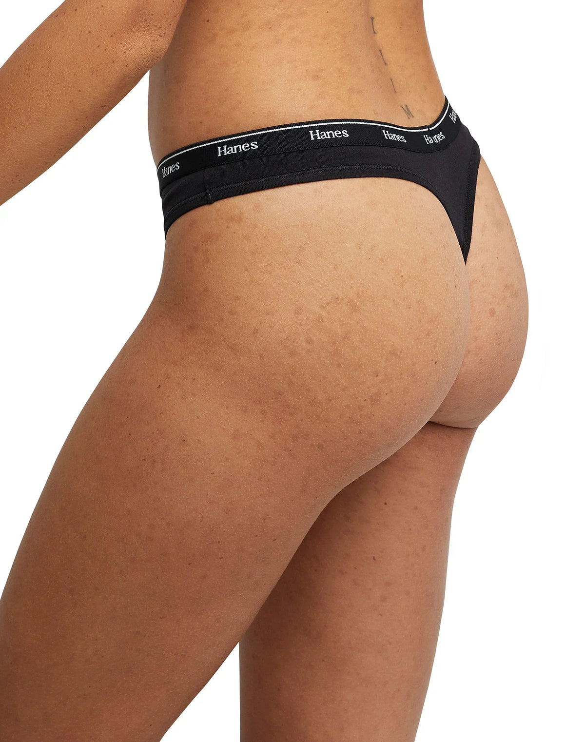 Hanes Originals Women's Thong Underwear, Breathable Stretch Cotton, 6-Pack