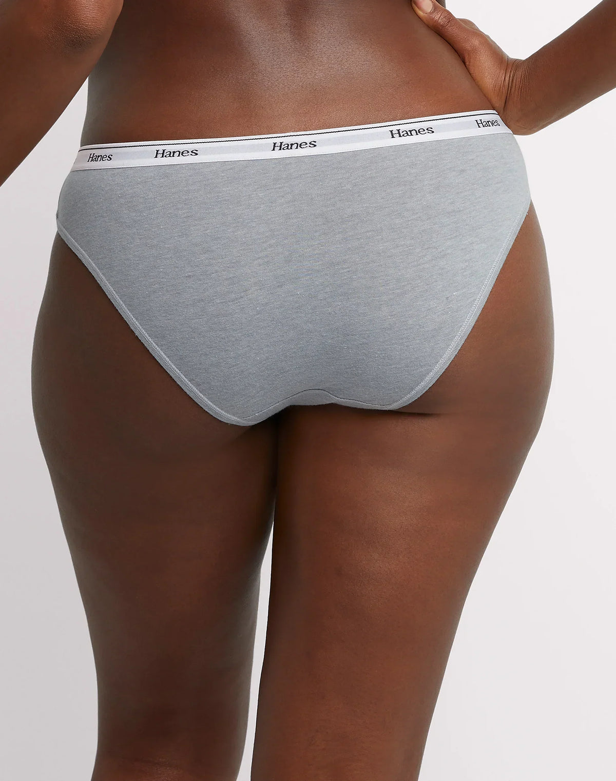 Hanes Originals Women’s Bikini Underwear, Breathable Stretch Cotton, 6-Pack
