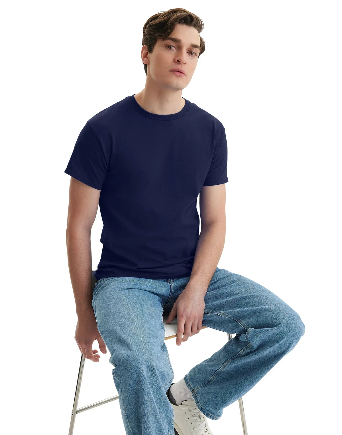 Hanes Essentials Men's Cotton T-Shirt, Value 4-Pack