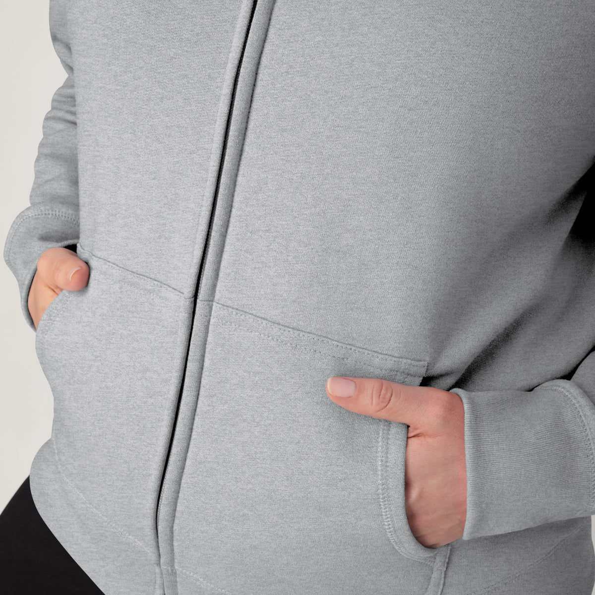 Hanes EcoSmart Women's Full-Zip Fleece Hoodie