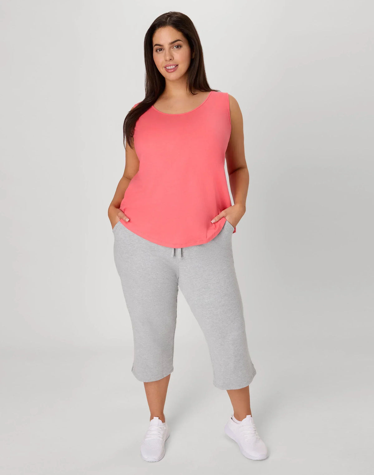 Hanes Just My Size Women's French Terry Capris, 19" (Plus Size)
