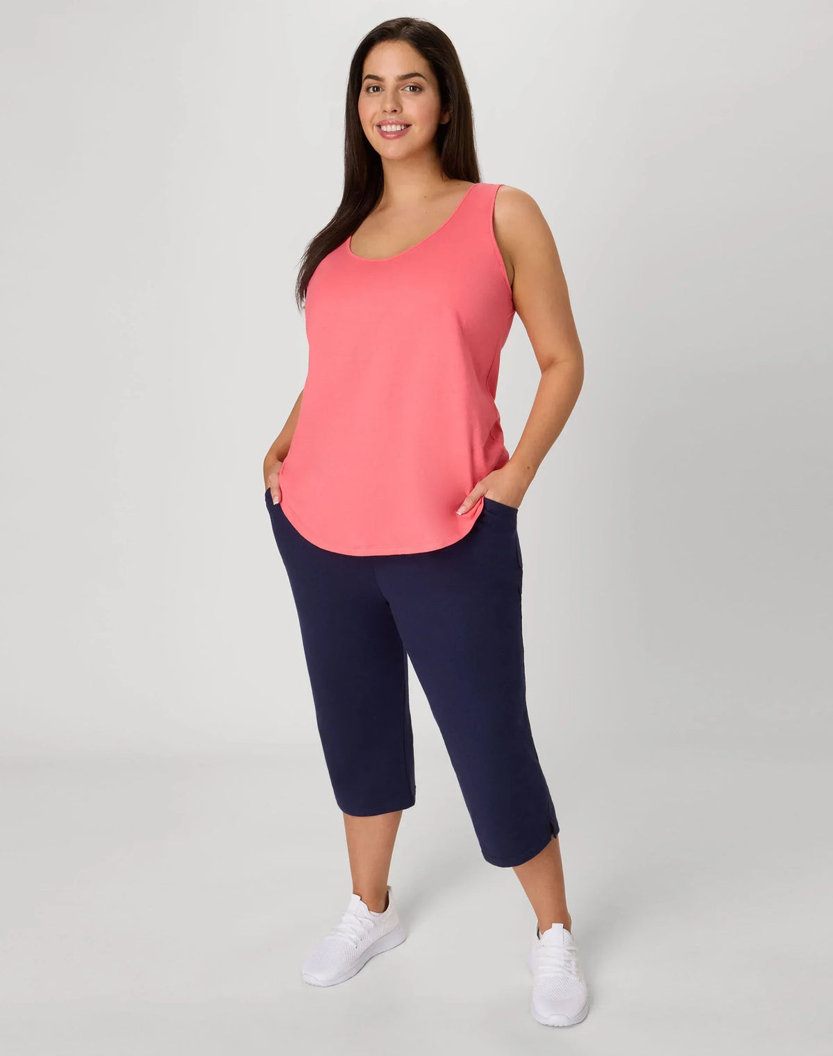 Hanes Just My Size Women's French Terry Capris, 19" (Plus Size)