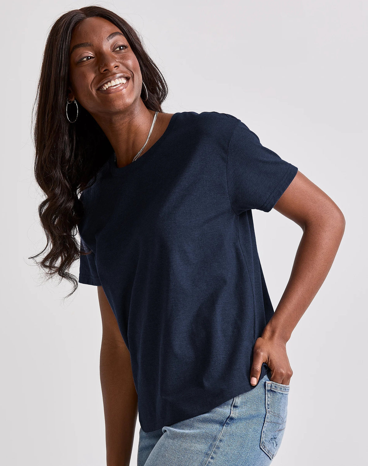 Hanes Originals Women's Tri-Blend T-Shirt, Relaxed Fit