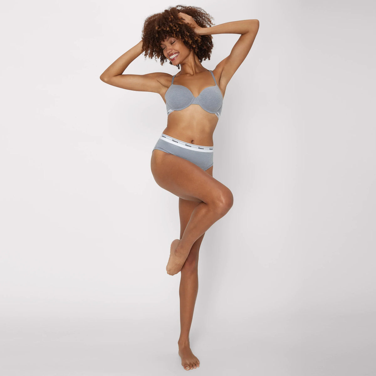 Hanes Originals Stretch Cotton Underwire T-Shirt Bra