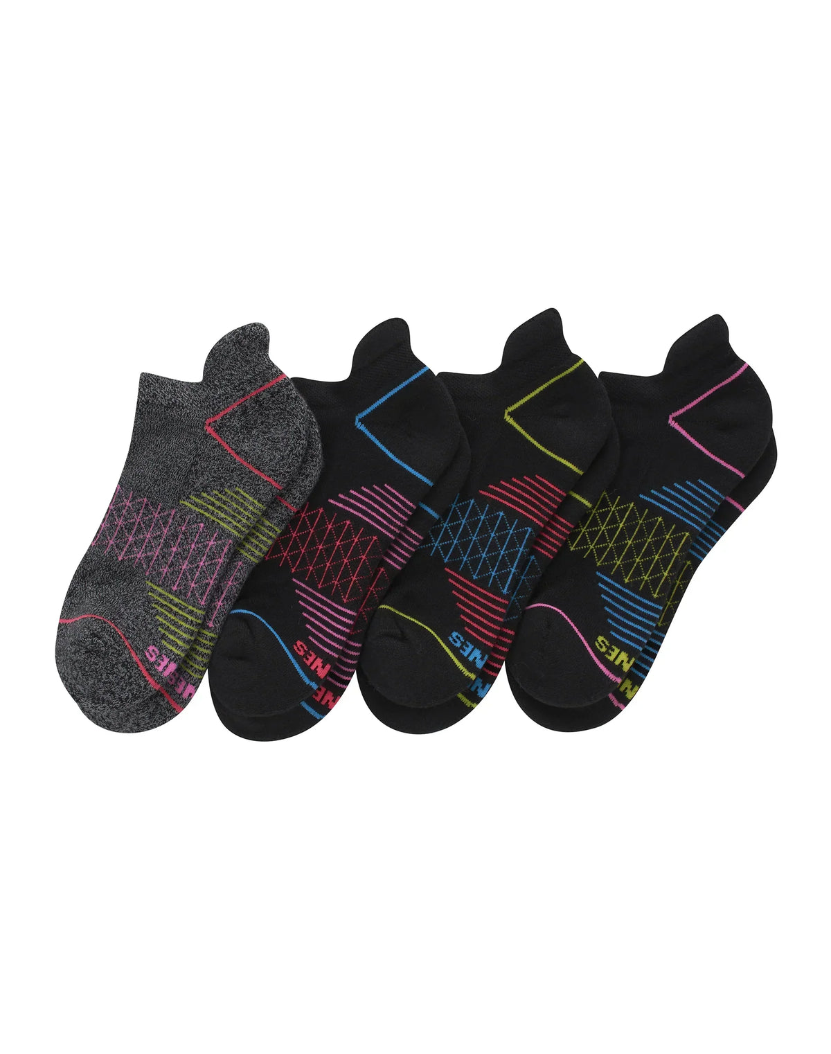 Hanes Absolute Comfort Women's Heel Shield Socks, 4-Pairs
