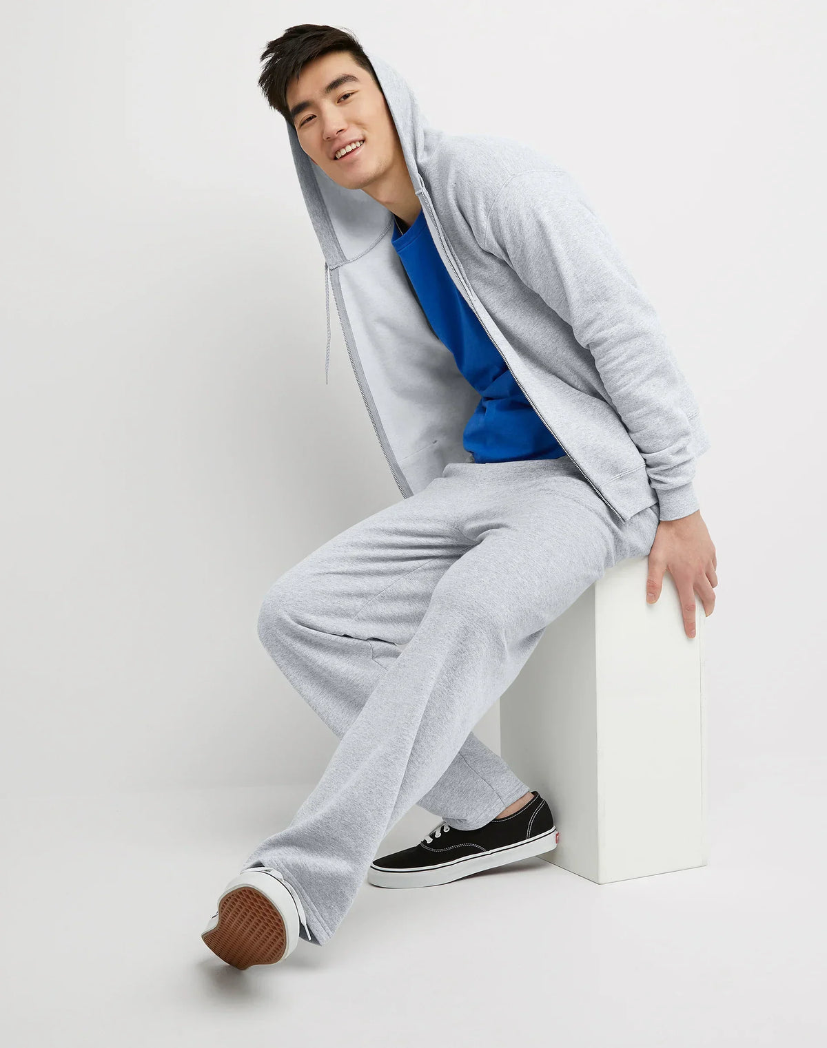 Hanes EcoSmart Unisex Full-Zip Fleece Hoodie
