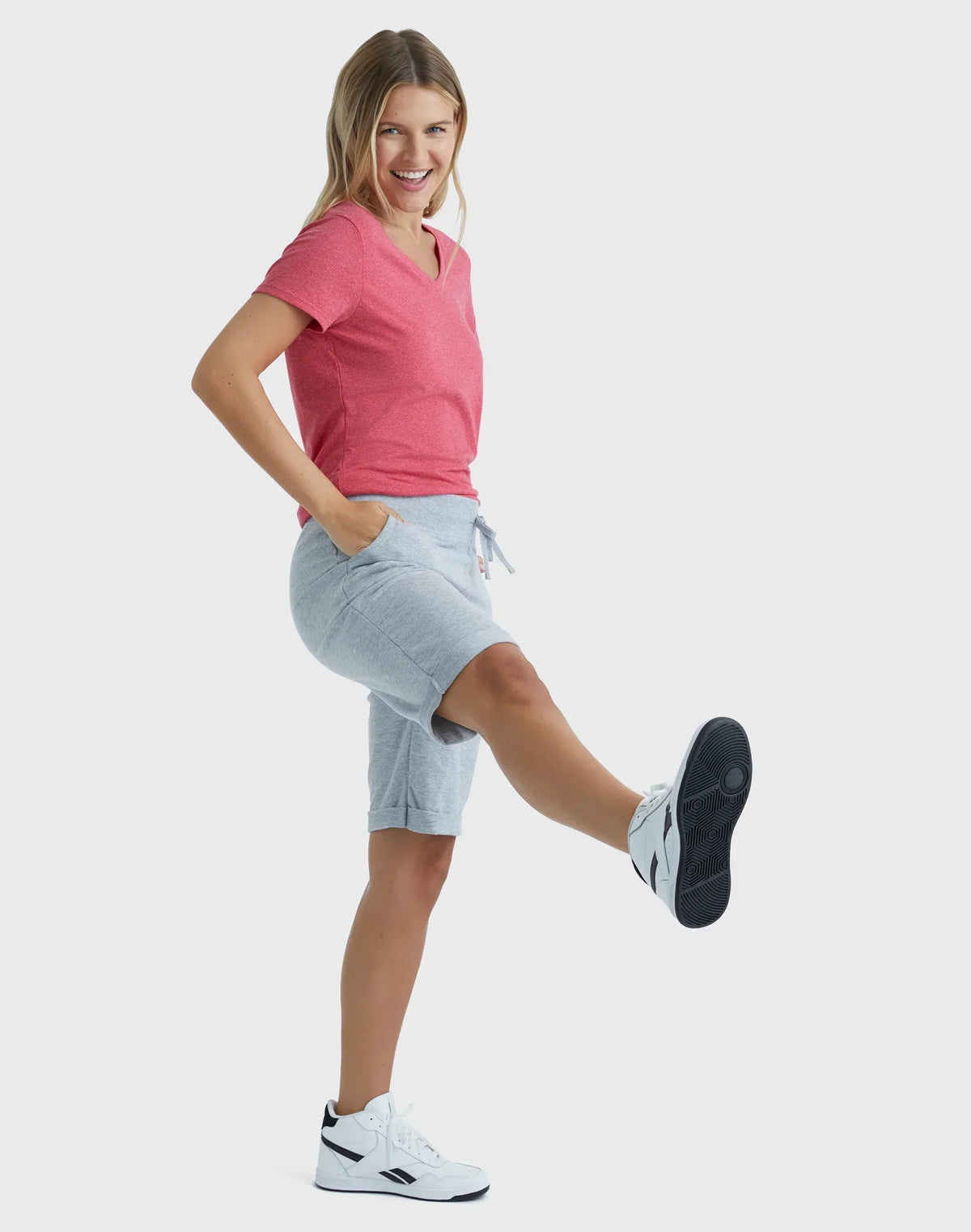 Hanes Women's French Terry Bermuda Shorts, 11"