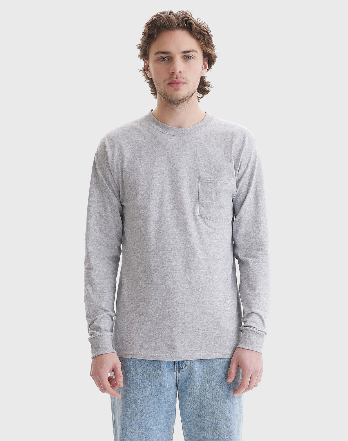 Hanes Authentic Men's Long Sleeve Pocket T-Shirt