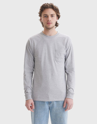 Hanes Authentic Men's Long Sleeve Pocket T-Shirt