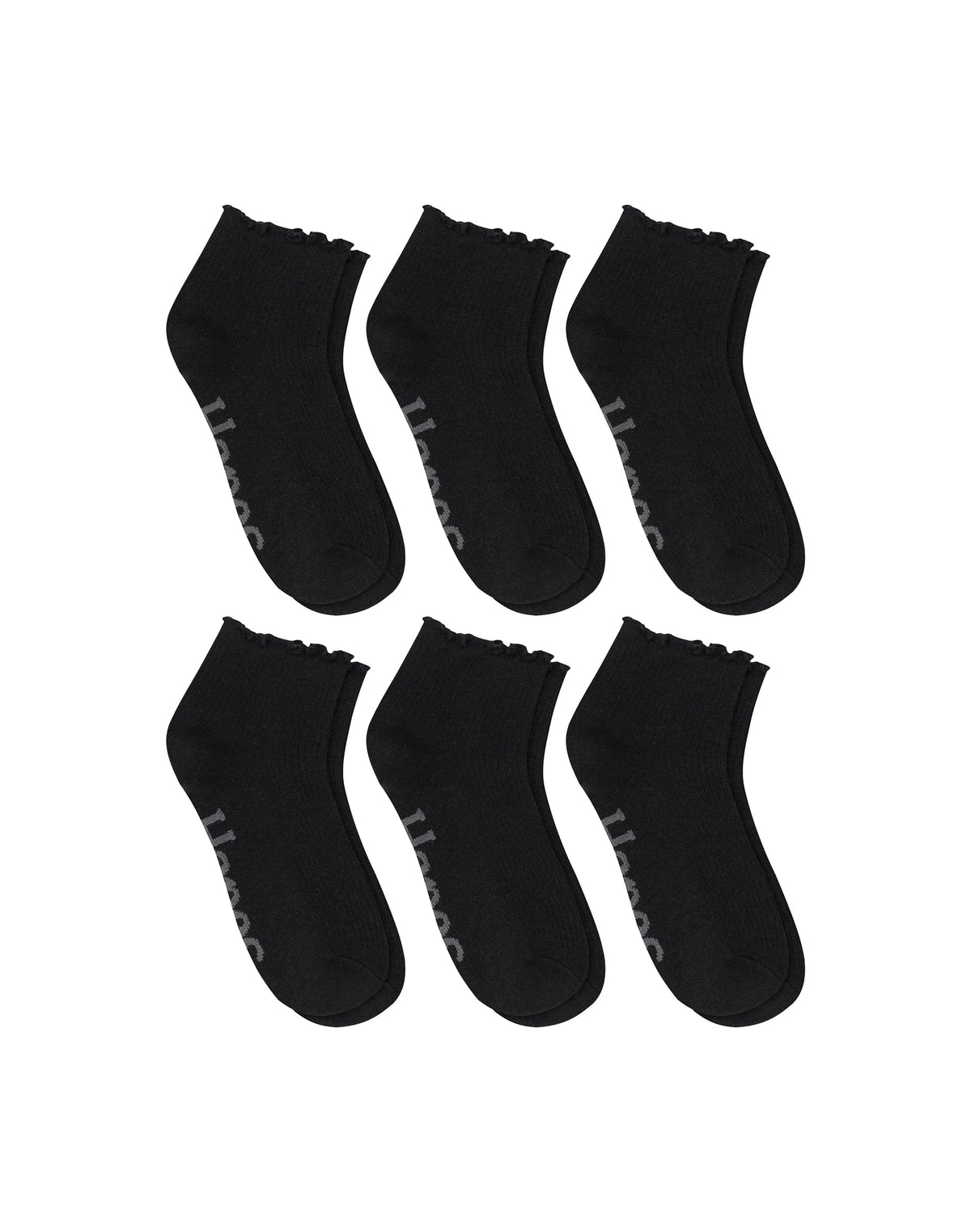 Hanes Originals Women&rsquo;s SuperSoft  Ankle Socks, 6-Pairs