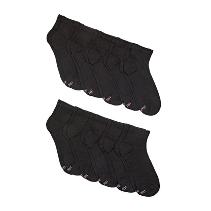 Hanes Moves X-Temp Women&rsquo;s Ankle Socks, 10-Pairs, Shoe Sizes 8-12